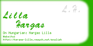 lilla hargas business card